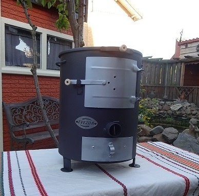 Houtkachel Mini, BBQ, kookkachel (set) of terraskachel, Caravans en Kamperen, Ophalen of Verzenden, Nieuw
