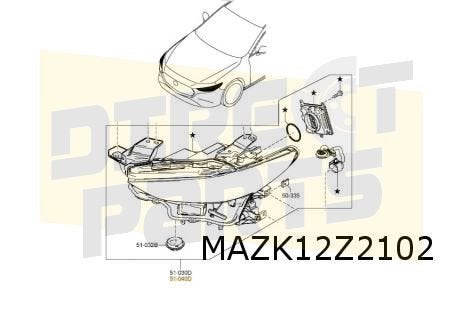 Mazda 3 (3/19-) Koplamp Rechts (LED/adaptief) Origineel! BCP, -, Verzenden, -, Nieuw
