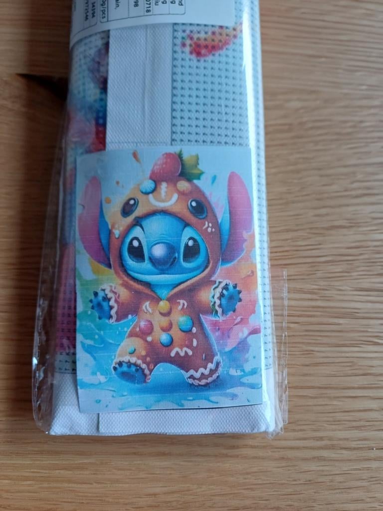 Daimond painting met stitch peperkoek mannetje, Ophalen of Verzenden, Nieuw, Knutselwerk