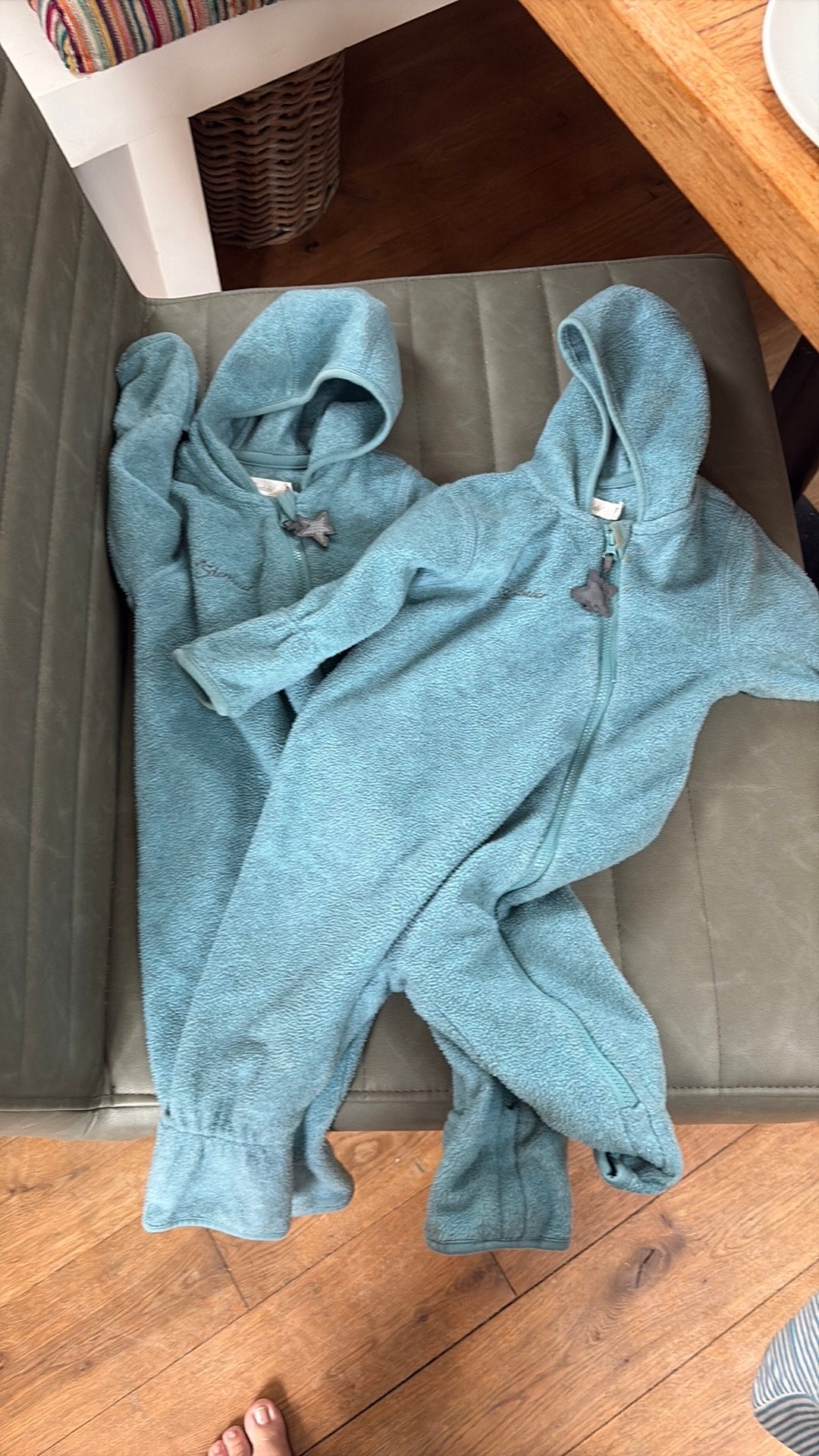 Overall van wollen fleece tweeling, Kinderen en Baby's, Ophalen of Verzenden, Zo goed als nieuw
