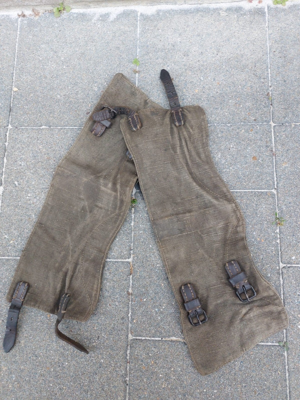 Duitse WO2 Gamaschen / Getten - Wehrmacht, Collections, Enlèvement ou Envoi, Armée de terre, Vêtements ou Chaussures