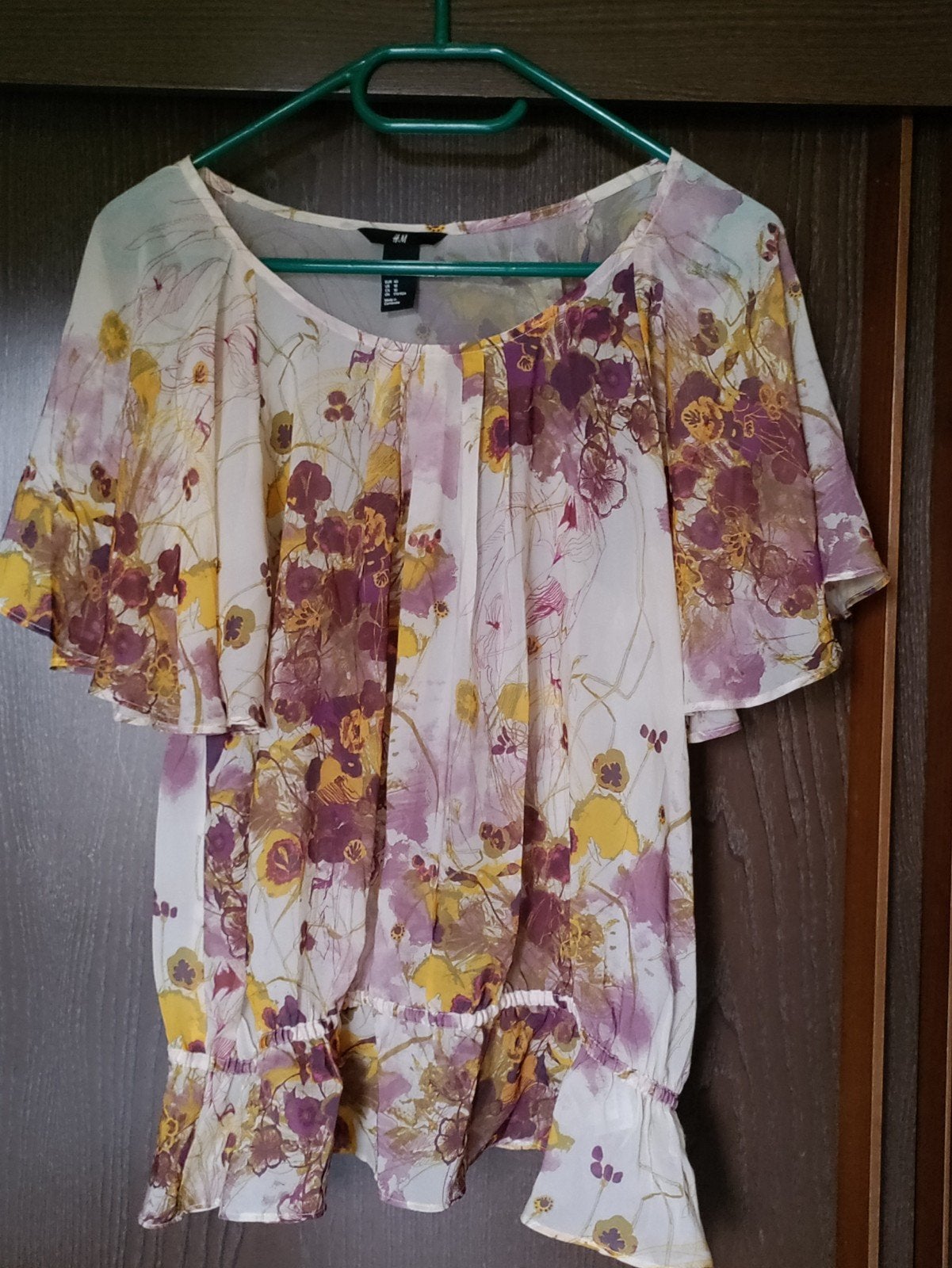 Luchtige blouse, bedrukt. Maat 40, 100% polyester, Kleding | Dames, Blouses en Tunieken, Ophalen of Verzenden, Maat 38/40 (M)