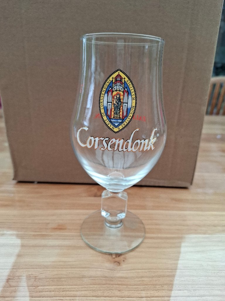 Bierglas Corsendonk zalig genieten, Ophalen, Gebruikt, Bierglas