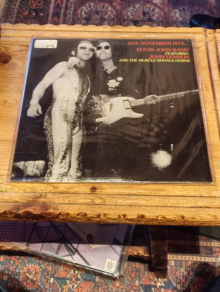 Lp van Elton John, John Lennon & The Muscle Shoals Horns, Verzenden, Zo goed als nieuw, Overige formaten, Poprock