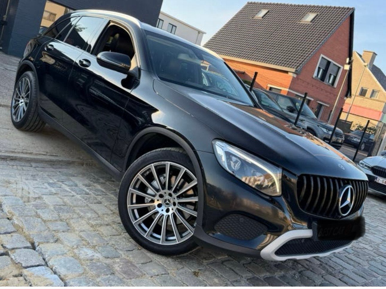 Mercedes glc 220d nightpakket automaat in topstaat, Autos, Cuir, Achat, Euro 6, Noir