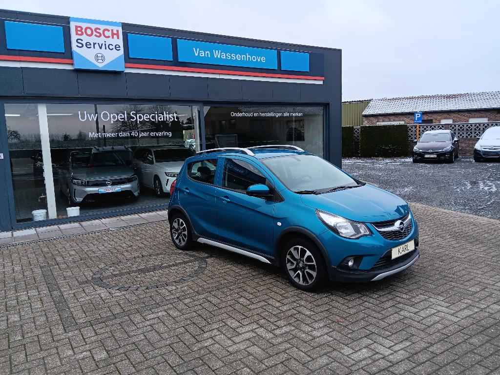 Opel Karl Rocks 1.0 benz blauw bj. 03/2019 74348 km, Autos, Opel, Particulier, Achat, Karl, ABS, Airbags, Air conditionné, Android Auto