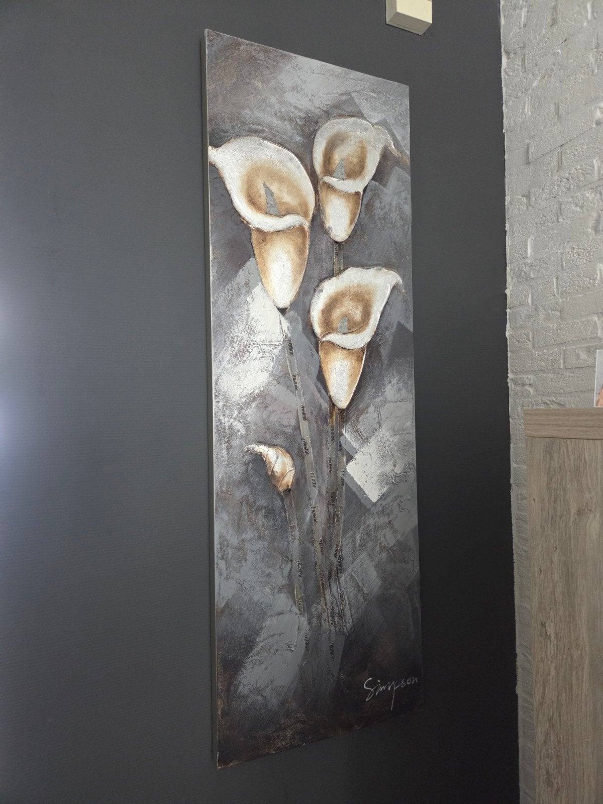 mooie geschilderde canvas, Ophalen, Zo goed als nieuw