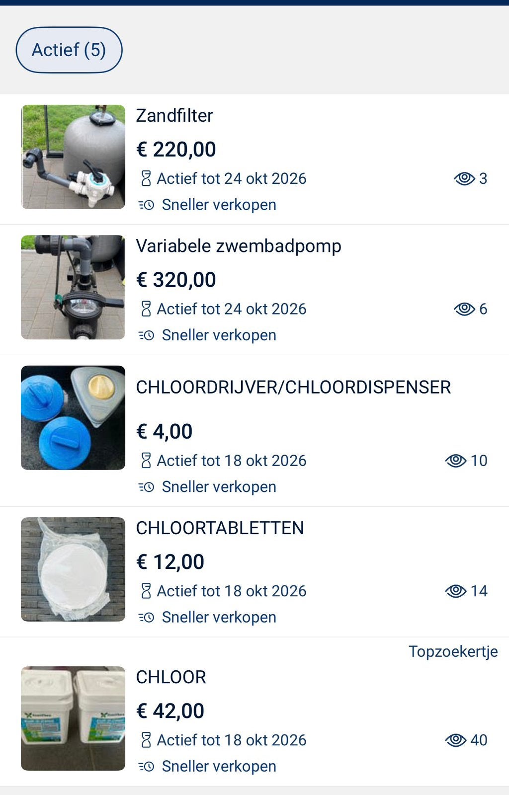 ZWEMBADBENODIGDHEDEN, Jardin & Terrasse, Enlèvement ou Envoi