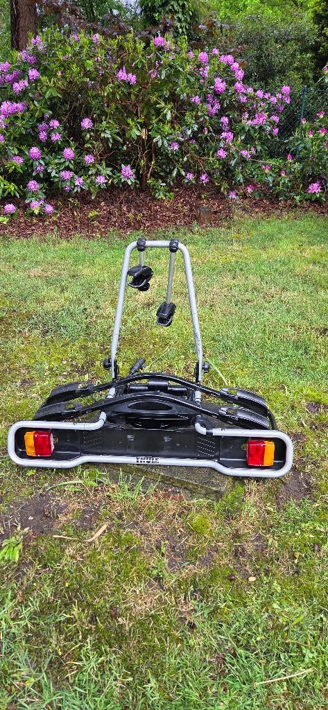 Fietsendrager Thule voor 2 fietsen, Auto diversen, Fietsendragers, Ophalen, 2 fietsen, Gebruikt, Trekhaakdrager