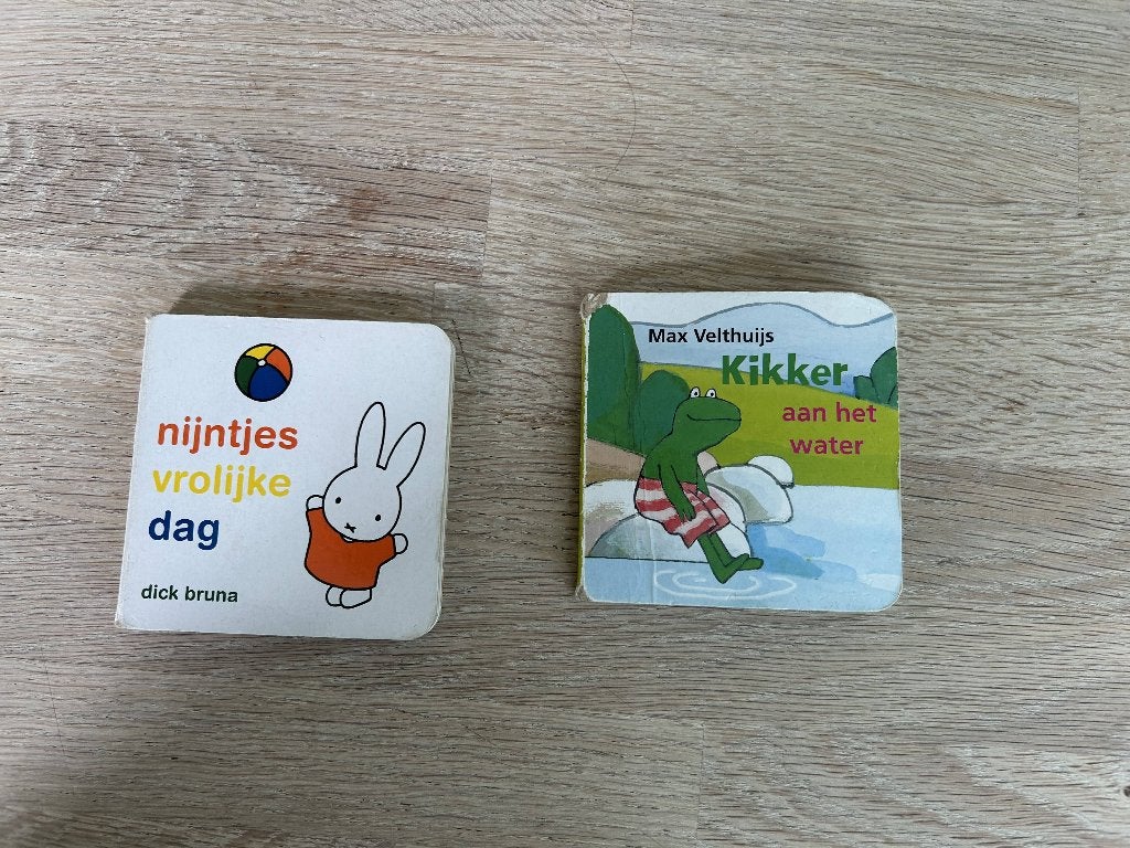 Kleine kartonnen boekjes Nijntje en Kikker, Boeken, Ophalen, Gelezen