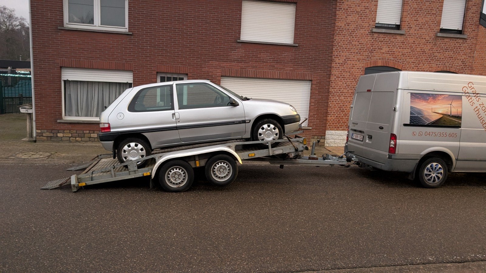 Takelen wagens, Ophalen