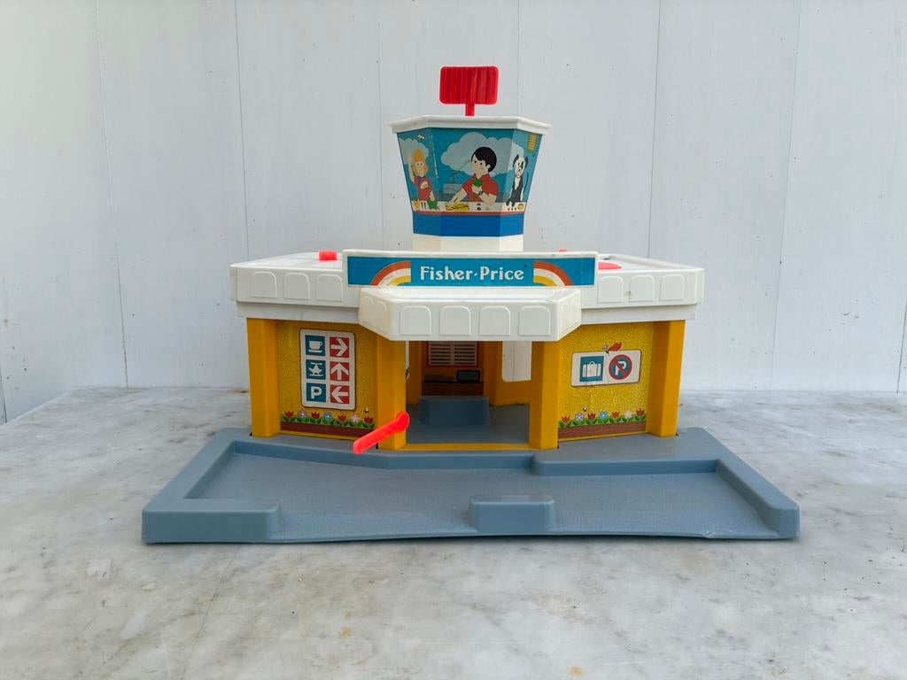 Retro Fisher price garage, Ophalen, Gebruikt