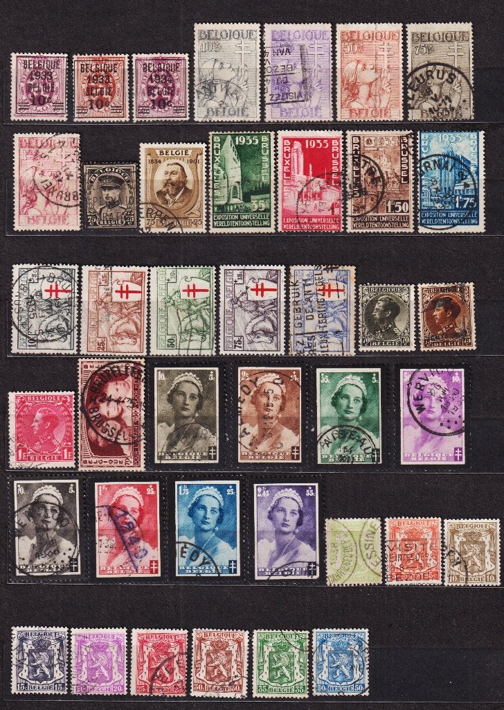 België 1933-1935 gestempeld, Postzegels en Munten, Postzegels | Europa | België, Verzenden, Gestempeld, Gestempeld