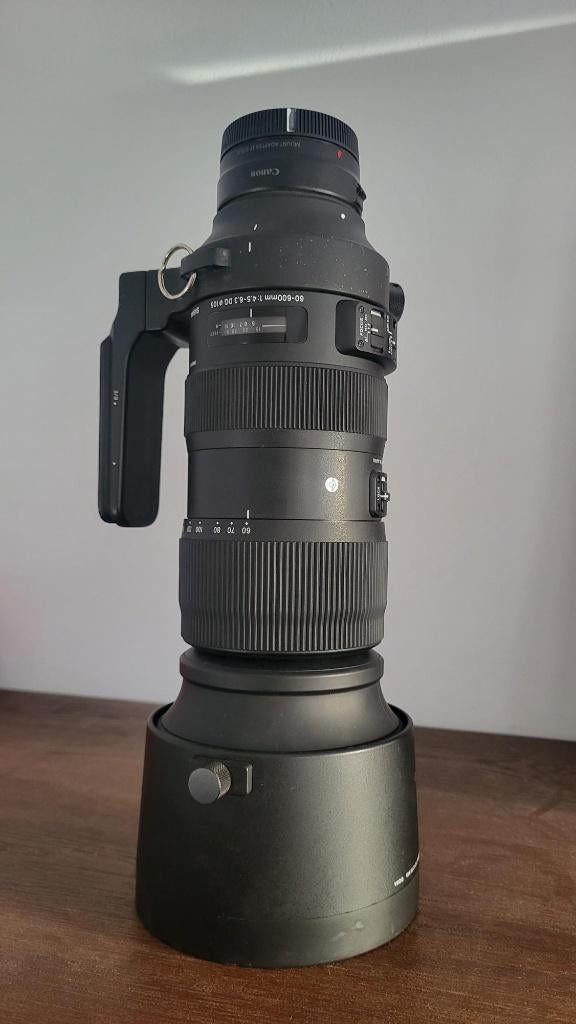 canon   sigma EF 60-600mm F4.5 -6.3   + UV filter, Audio, Tv en Foto, Foto | Lenzen en Objectieven, Ophalen, Zo goed als nieuw
