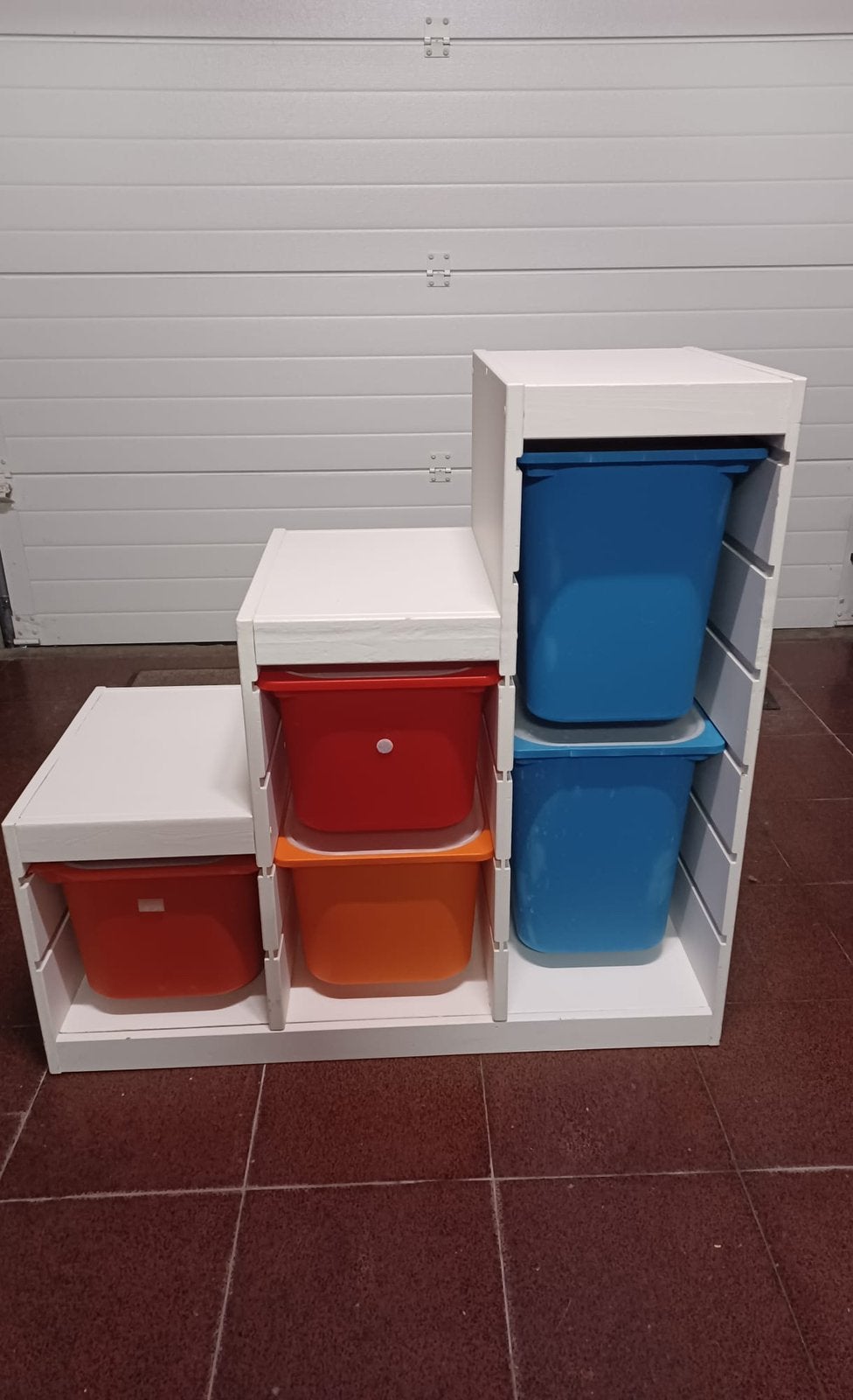 TROFAST Opbergcombinatie met bakken, Kinderen en Baby's, Ophalen, Gebruikt, Wit, Opbergmeubel