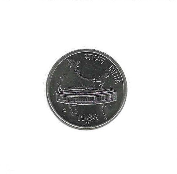 India, 50 Paise 1988 C (Ottowa)., Timbres & Monnaies, Monnaies | Asie, Enlèvement ou Envoi, Asie du Sud, Monnaie en vrac