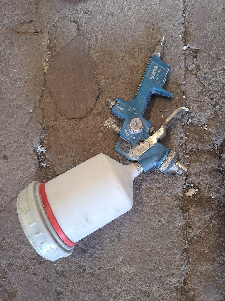 Av pistolet primer SATA 1.6, Blauw, Ophalen of Verzenden, Zo goed als nieuw, Lak