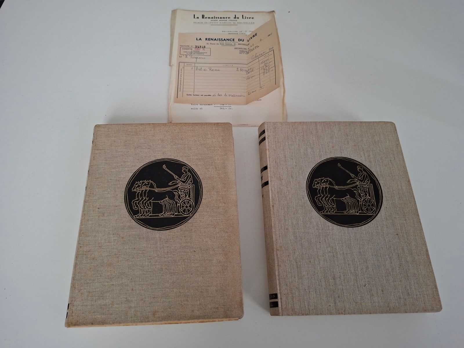 Kunstboekenset 'L'Art à Rome' (1964) + Originele Factuur, Antiek en Kunst, Ophalen