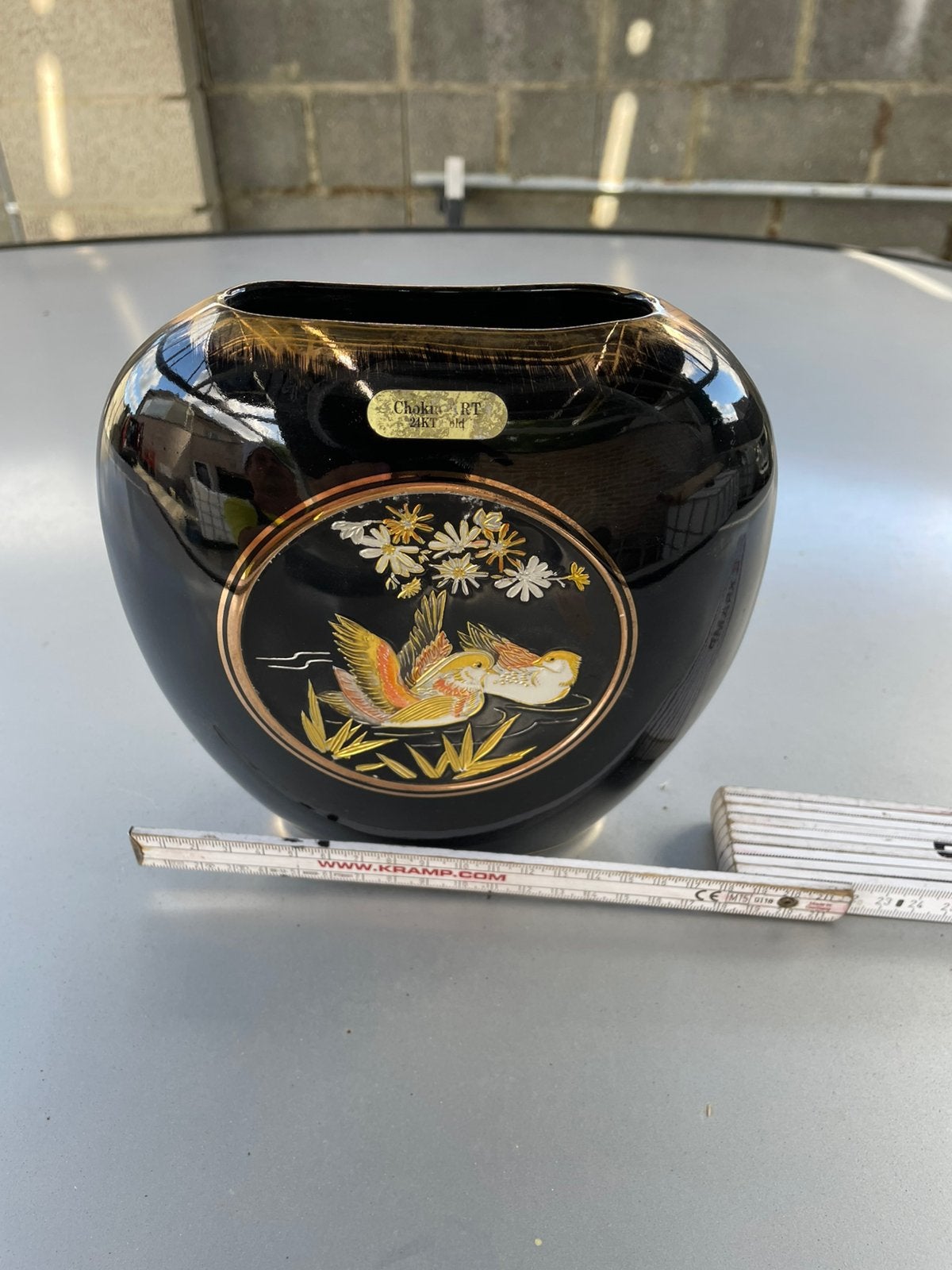 Vaas met goud bekleed, Antiek en Kunst, Ophalen