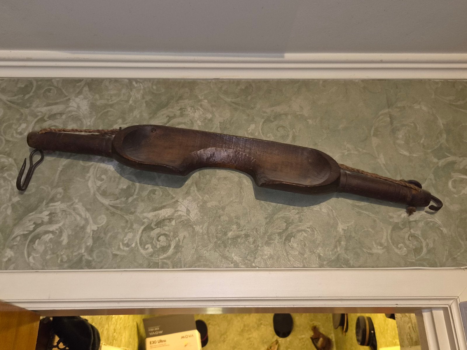 Ancien joug d'épaule en bois – Porte-seaux vintage (Art popu, Antiquités & Art, Enlèvement
