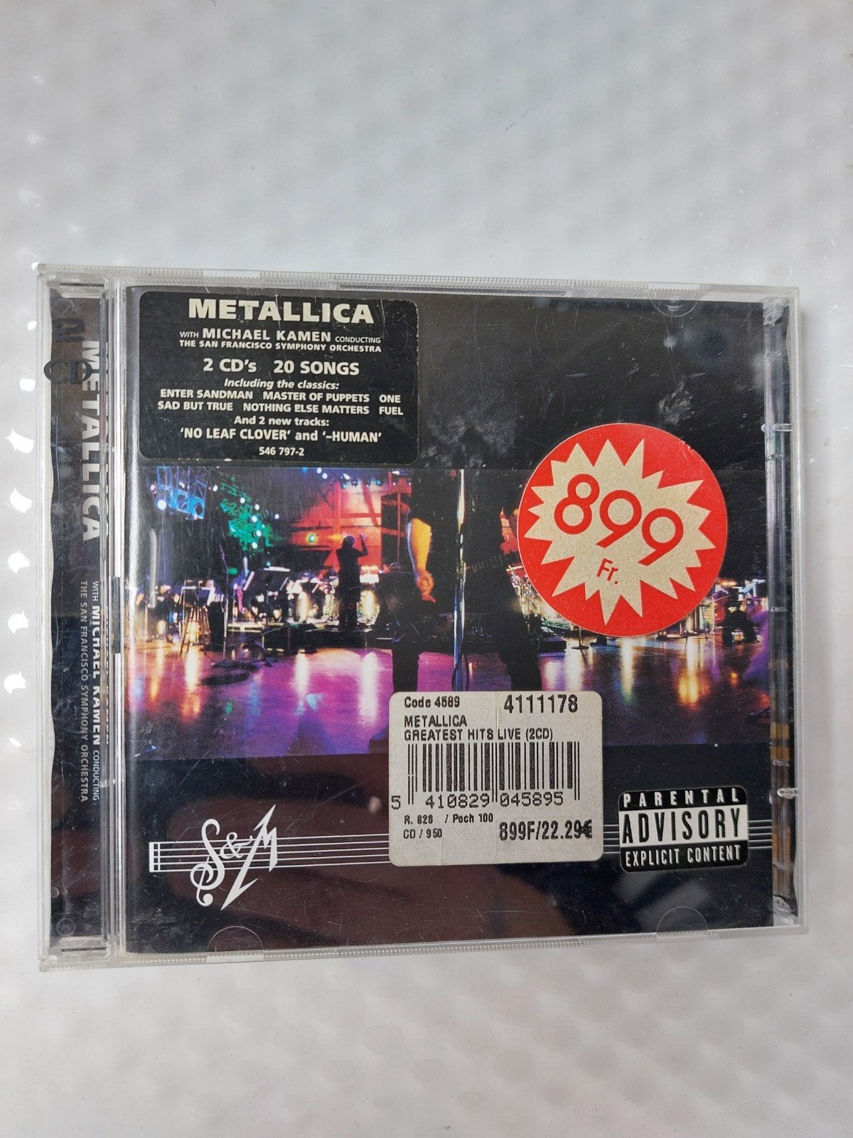 METALLICA - S&M, Cd's en Dvd's, Cd's | Hardrock en Metal, Verzenden, Zo goed als nieuw