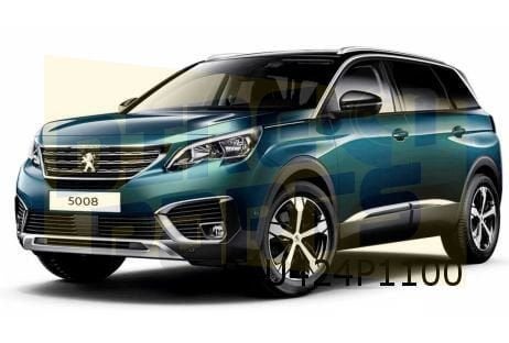 Peugeot 5008 (6/17-1/21) voorbumper (Niet bij LED/Dodehoek), -, -, Nieuw, Bumper