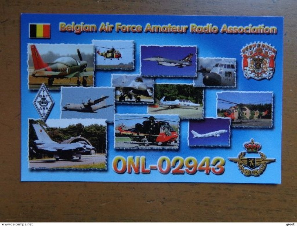 Pk Belgian Air Force Amateur Radio Association, Ophalen of Verzenden, Gelopen