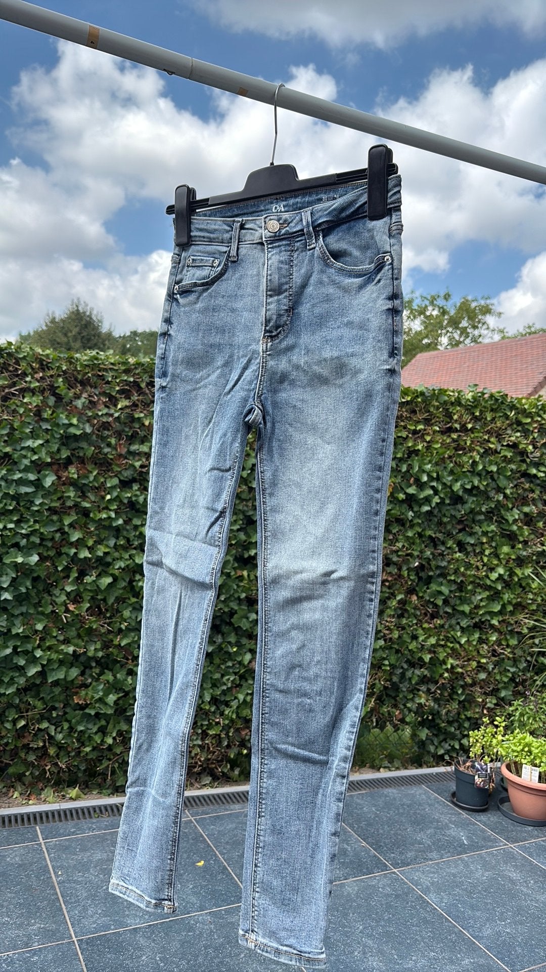 Skinny jeans broek, Enlèvement, Comme neuf, Bleu