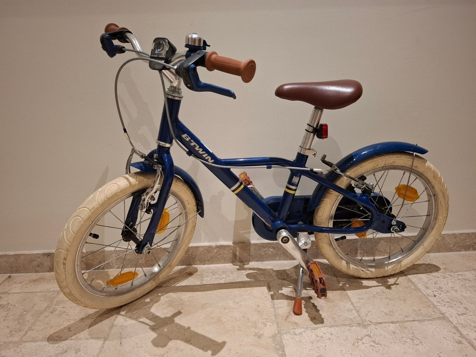 B'Twin 16 inch fiets, Ophalen, Zijwieltjes