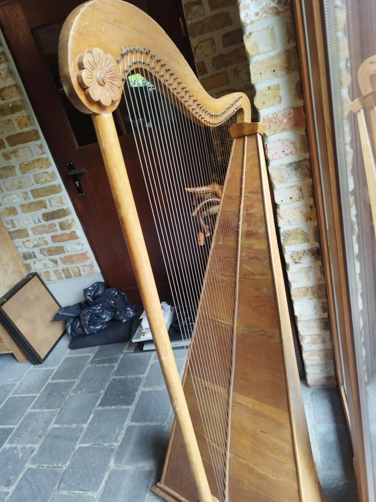 antieke harp, Muziek en Instrumenten, Ophalen, Gebruikt