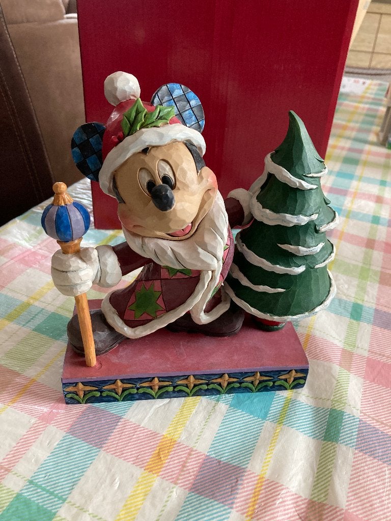 Nieuwe Mickey mouse traditions - Jolly ol St Mick ( Disney, Collections, Enlèvement ou Envoi, Mickey Mouse, Neuf, Statue ou Figurine