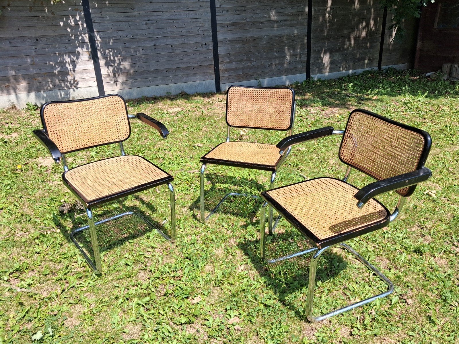 3 chaises Cesca de la marque italienne « CIDUE », Enlèvement