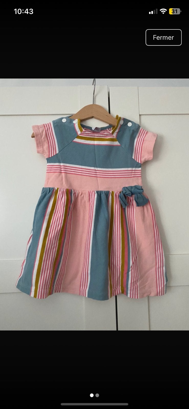 Robe fiile 18 mois petit bateau, Kinderen en Baby's, Babykleding | Maat 80, Ophalen, Zo goed als nieuw