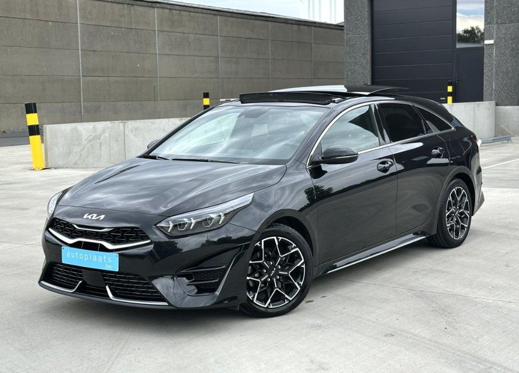 Kia ProCeed 2022 GT Line Full Option 57435km, Automaat, USB, Leder en Stof, Zwart