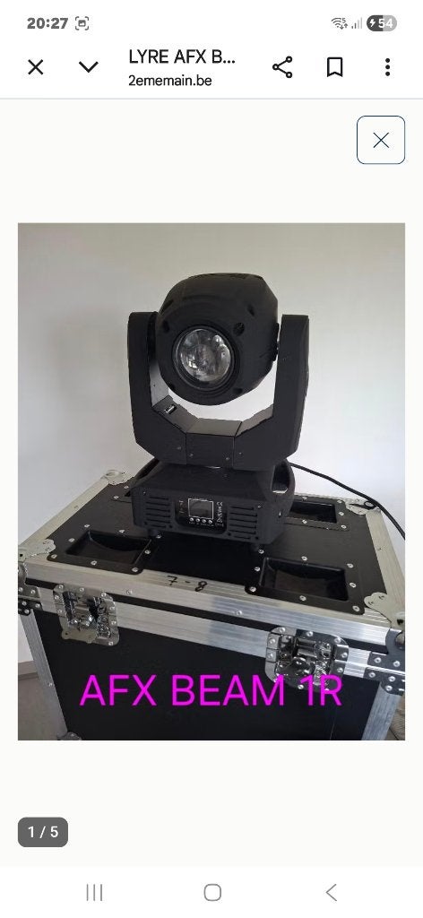 8 KRACHTIGE AFX 1R MOVING HEADS + 4 FLIGHTCASES OP WIELEN, Ophalen, Zo goed als nieuw, Licht, Geluidgestuurd