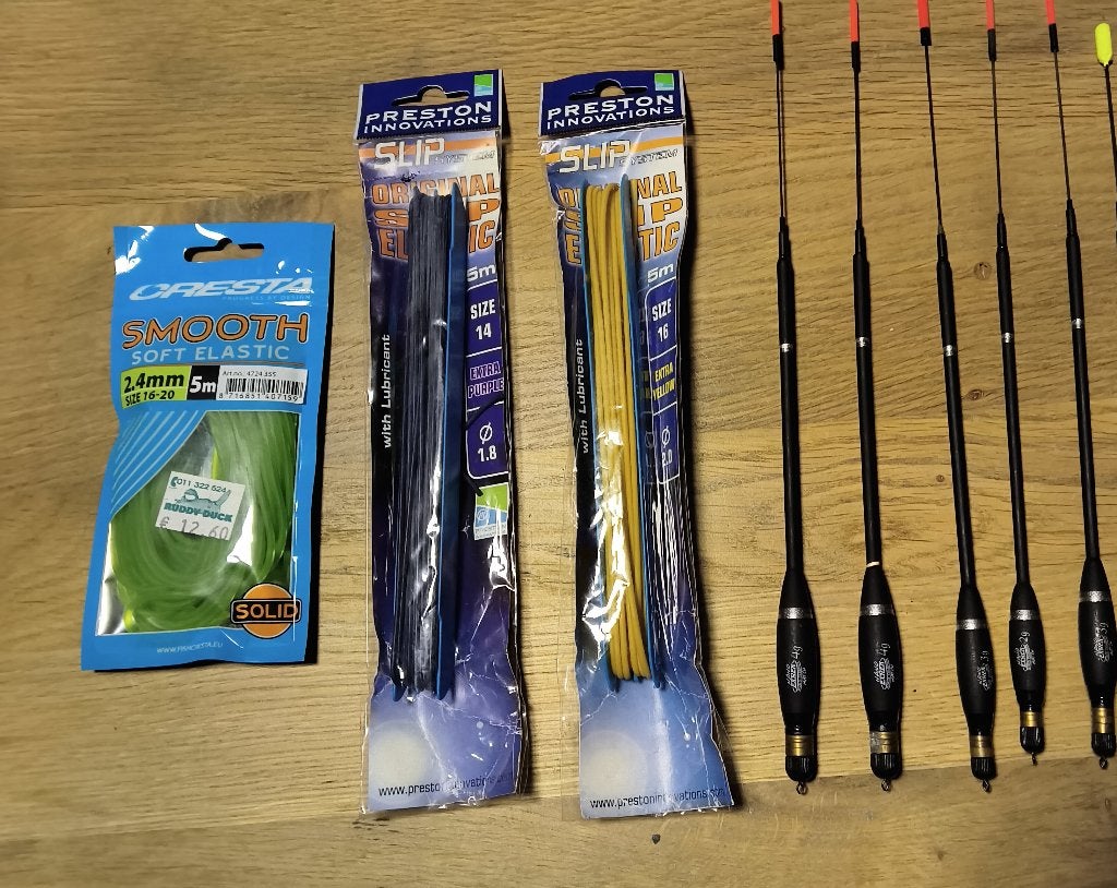 Nano Exner match dobbers.Cresta.Preston elastieken., Ophalen of Verzenden, Zo goed als nieuw, Complete set
