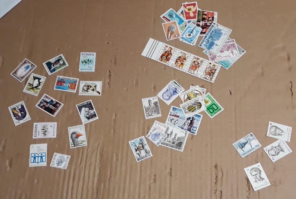 Postzegels België 1970-1973, Postzegels en Munten, Postzegels | Europa | België, Ophalen of Verzenden, Niet gestempeld, Zonder stempel