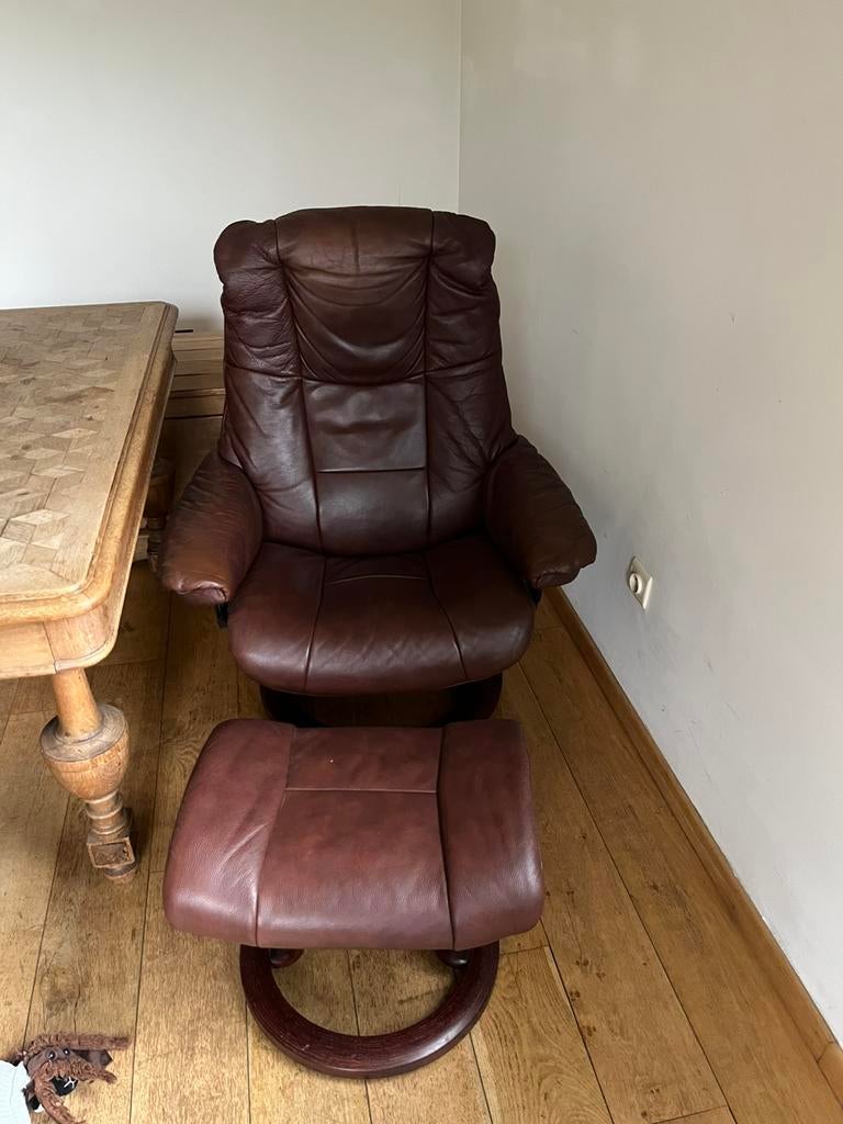 Stressless relax zetel, Huis en Inrichting, Fauteuils, Ophalen, Gebruikt, Stressless, 50 tot 75 cm