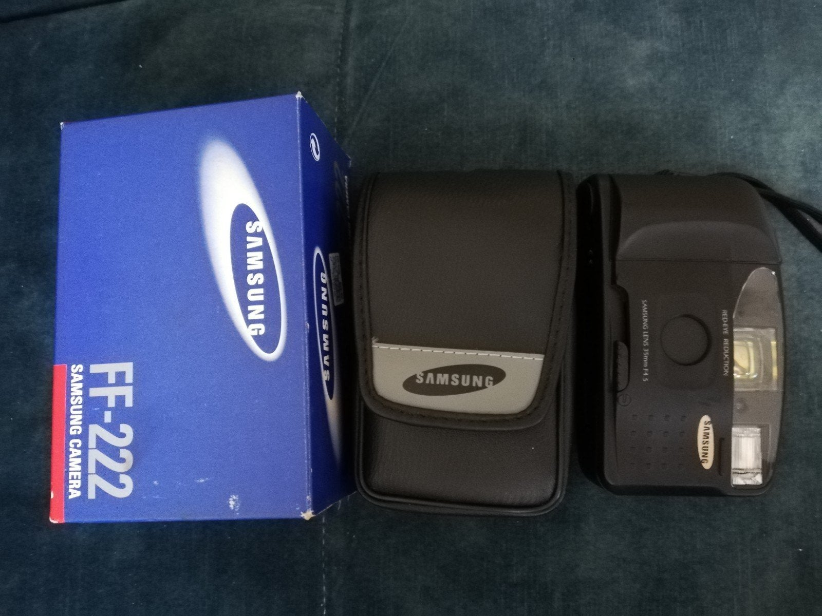 Samsung FF-222 Film Camera 35mm Black met Case, Ophalen of Verzenden, Nieuw, Compact, Samsung