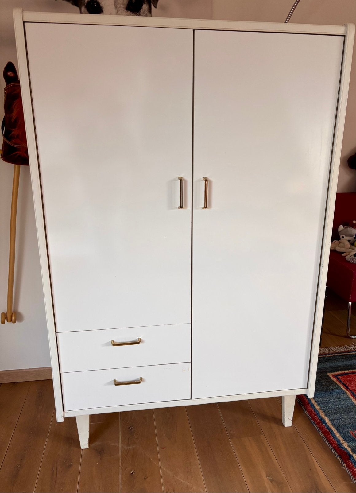 Vintage retro kledingkast kind, Ophalen, Gebruikt