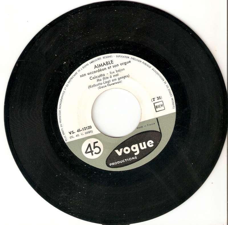 single Aimable son accordéon et son orgue - Calcutta, Enlèvement ou Envoi, Single, Comme neuf, Pop