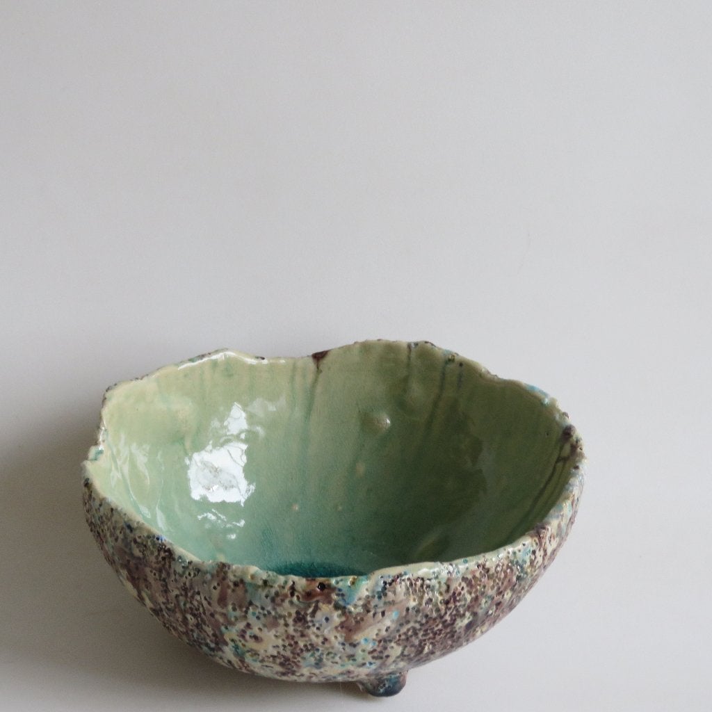 Vintage studio keramiek schaal blauw, Ophalen of Verzenden