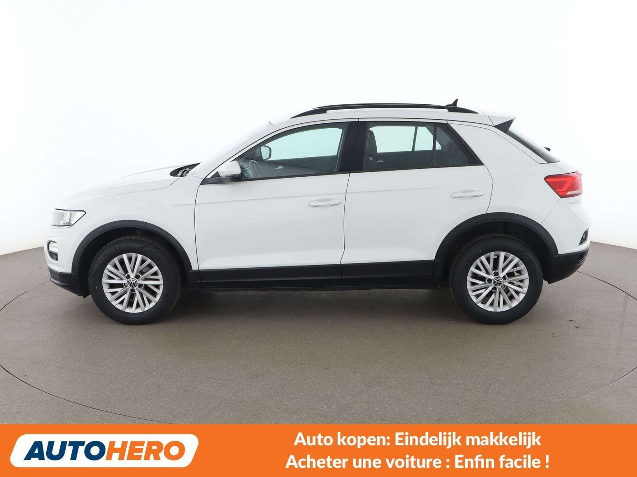 Volkswagen T-Roc 1.0 TSI (bj 2021), Auto's, Stof, Gebruikt, Wit, 5 deurs
