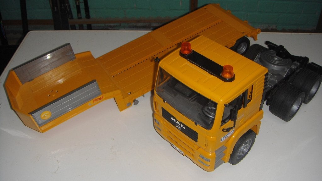 BRUDER CAMION PLATEAU MAN, Enlèvement ou Envoi, Utilisé