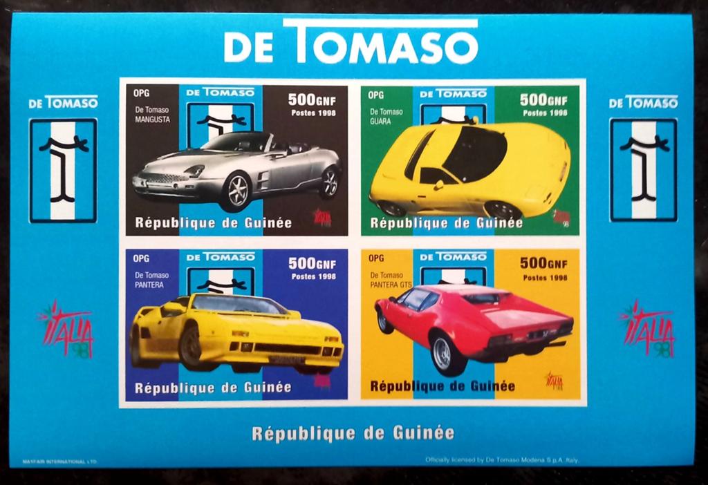1998 Republiek Guinee - Auto's van Tomaso ND MNH **, Postzegels en Munten, Postzegels | Afrika, Verzenden, Guinee, Postfris