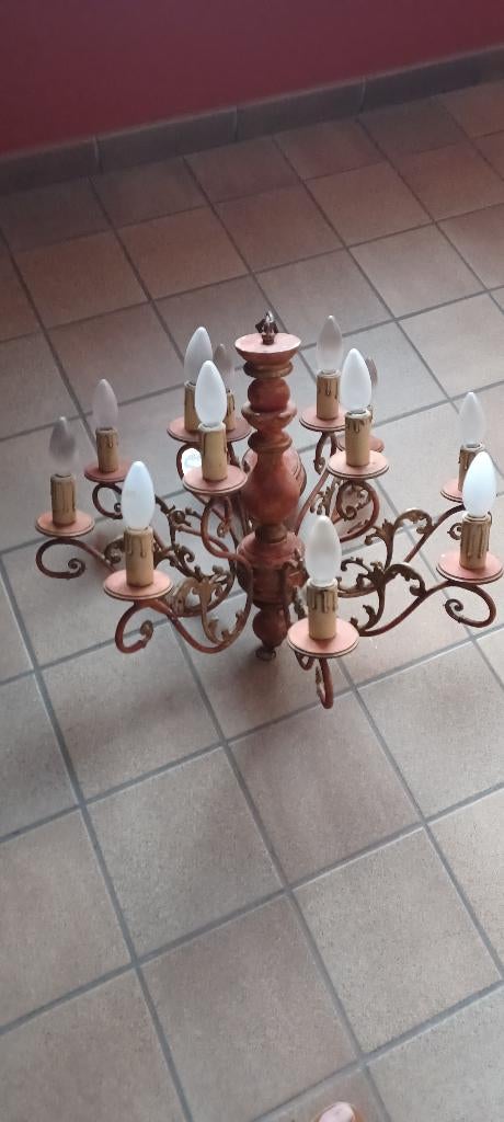 Lampe ancienne à 12 branches, Ophalen