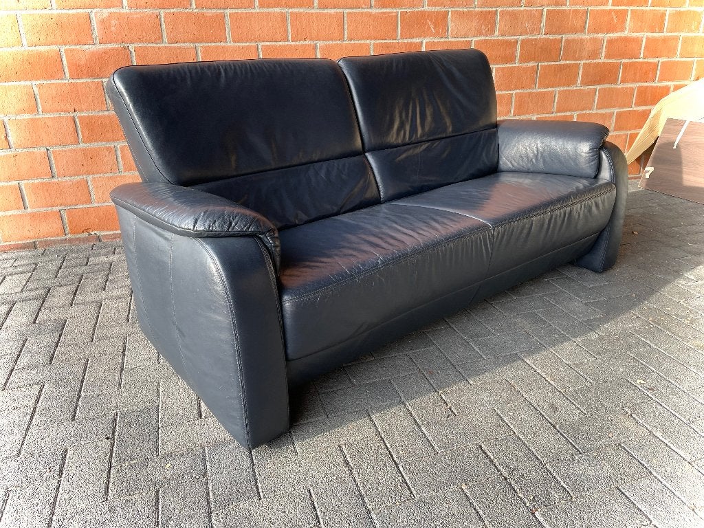 Leder zetel / 2,5 zit / als nieuw, Ophalen, Zo goed als nieuw, Leer