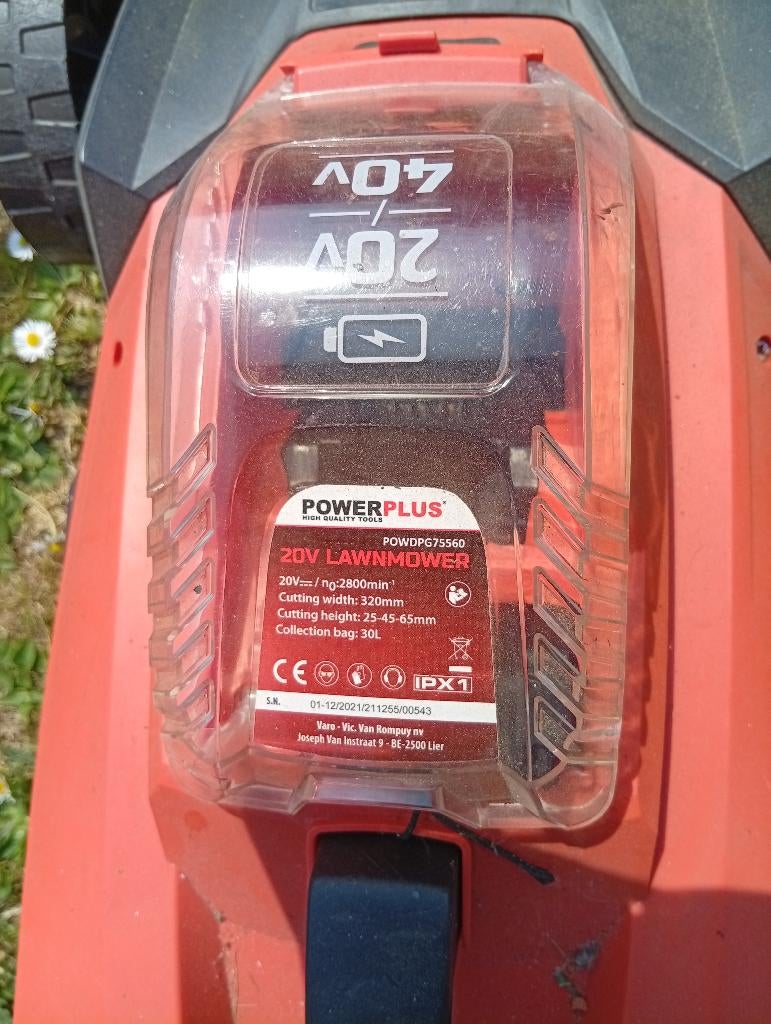 Tondeuse à gazon, tondeuse à gazon et taille-haie, Enlèvement, Utilisé, Tondeuses à gazon sur batterie, Power Plus