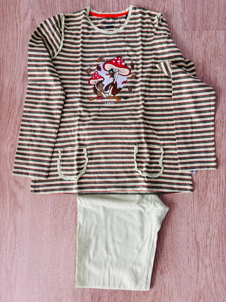 Pyjama "Woody" Maat 152/12j, Nacht- of Onderkleding, Gebruikt, Meisje, Ophalen of Verzenden