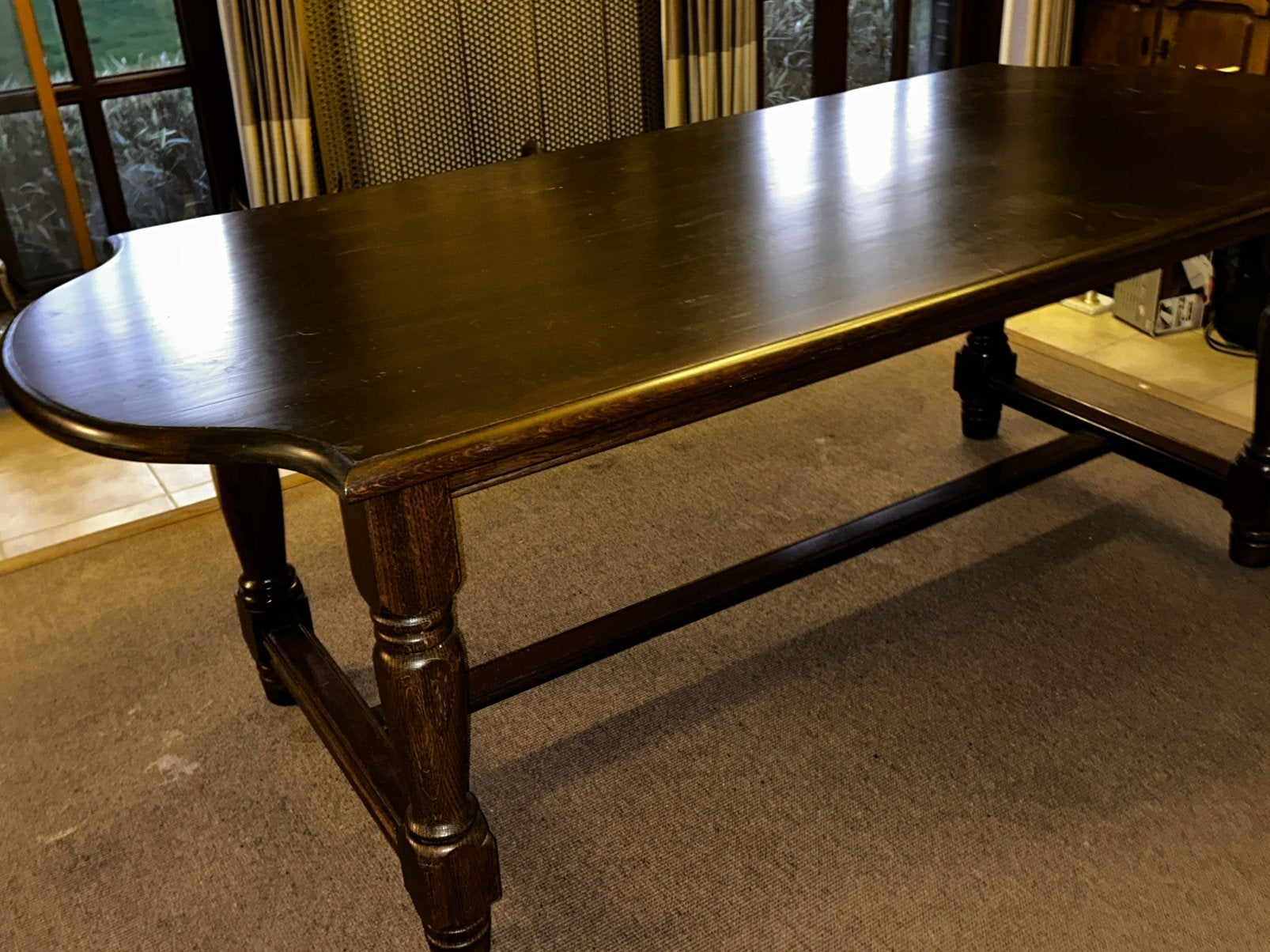 Eettafel en 6 stoelen, Antiek en Kunst, Ophalen